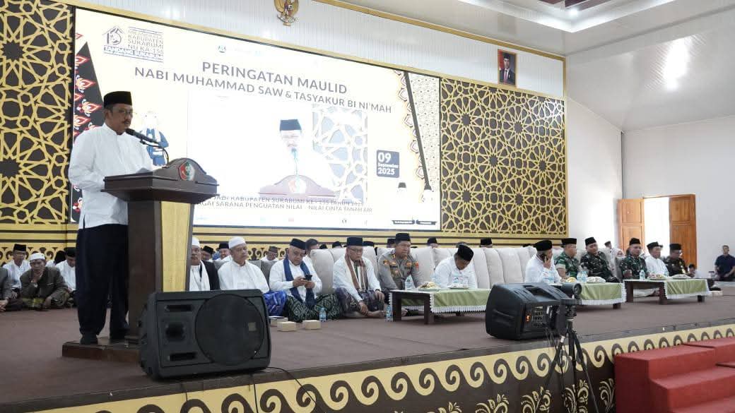 Maulid Nabi Muhammad SAW, Bupati Sukabumi Ajak Masyarakat Terus Bersyukur